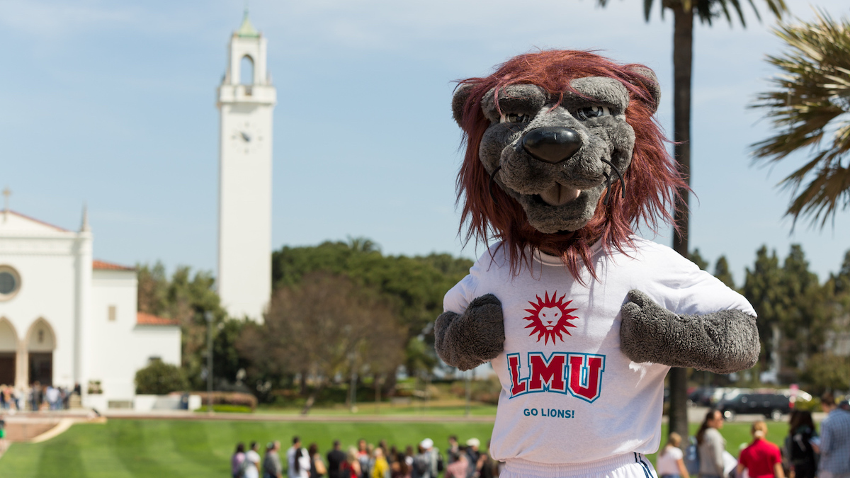 Image of LMU's mascot Iggy the Lion